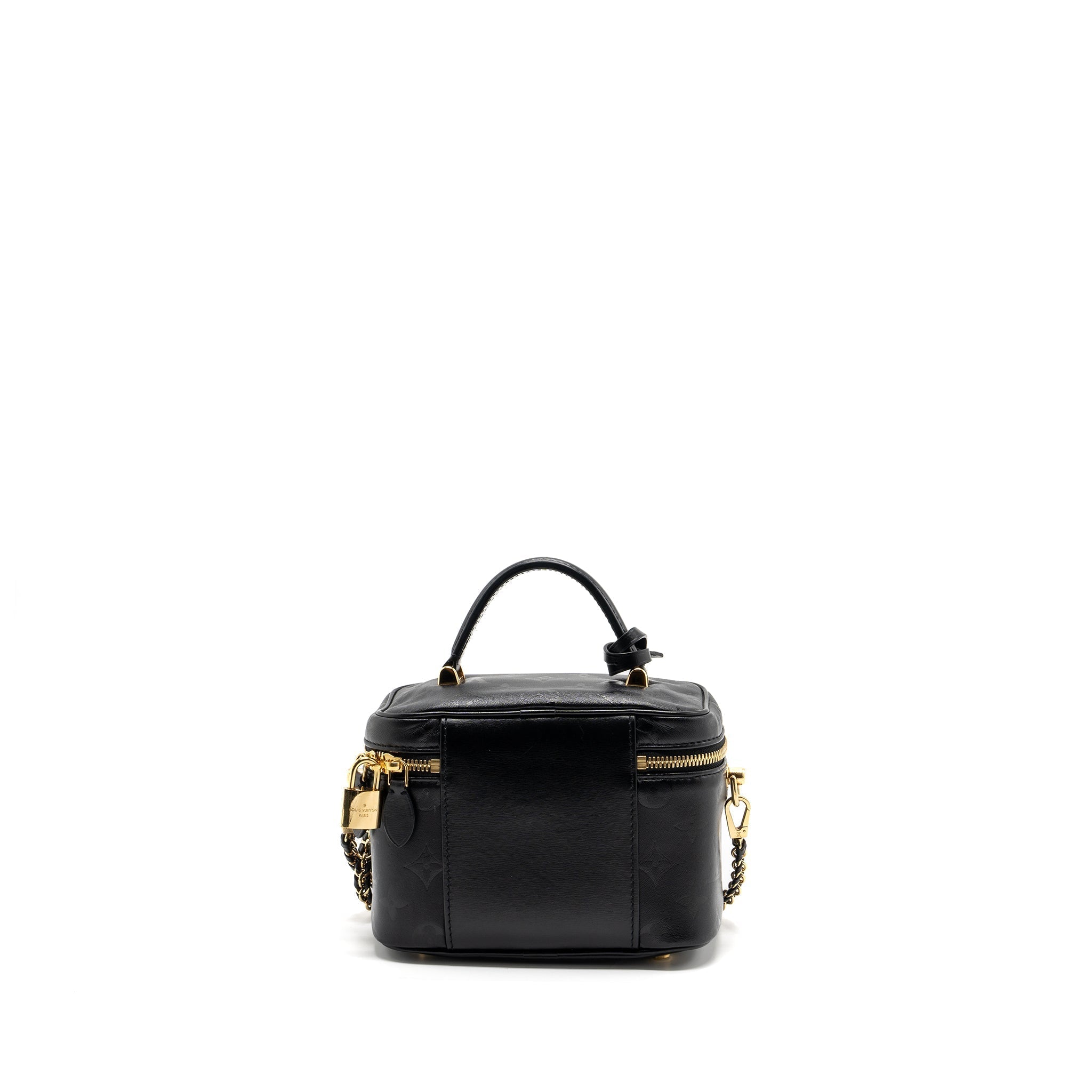 LOUIS VUITTON VANITY PM MONOGRAM LAMBSKIN  BLACK GHW