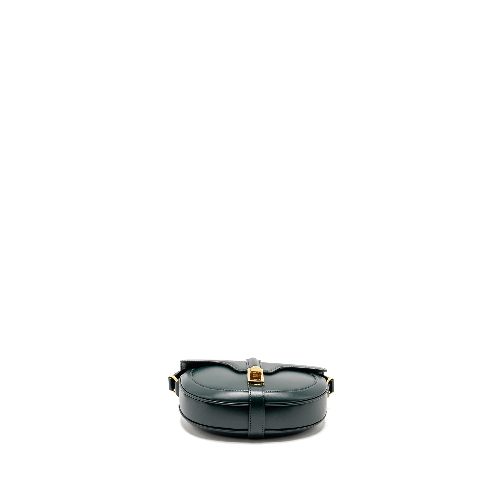 CELINE SMALL BESACE BAG CALFSKIN DARK GREEN GHW