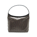 GOYARD BOHEME HOBO BAG GOYARDLINE CANVAS / CALFSKIN BLACK SHW