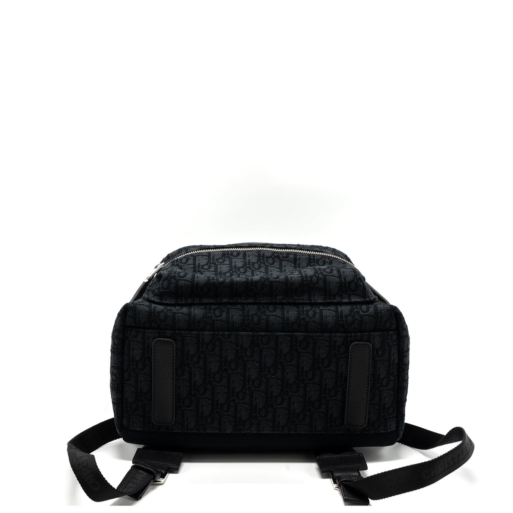 DIOR RIDER BACKPACK BLACK DIOR OBLIQUE JACQUARD SHW