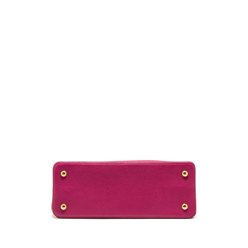 LOUIS VUITTON CAPUCINES GM TAURILLON PINK GHW