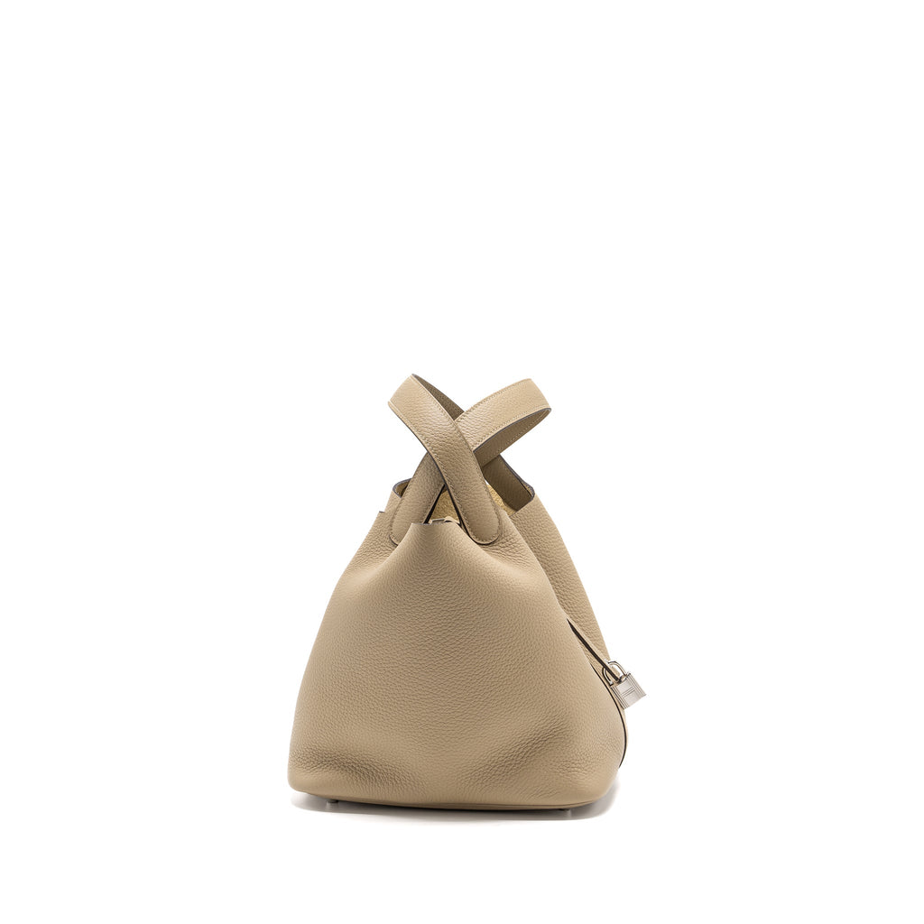 Hermes Picotin 22 Lock Bag Clemence Trench SHW