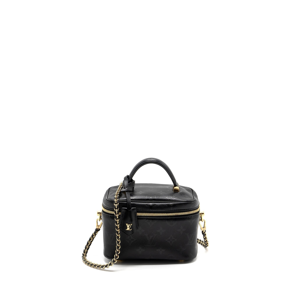 LOUIS VUITTON VANITY PM MONOGRAM LAMBSKIN  BLACK GHW
