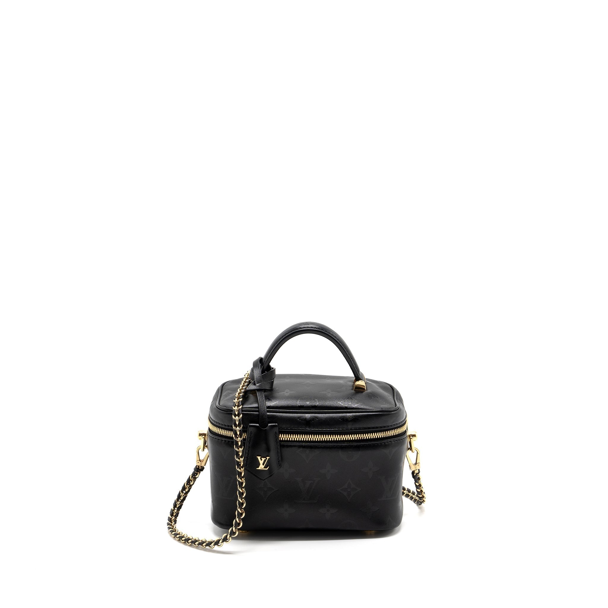 LOUIS VUITTON VANITY PM MONOGRAM LAMBSKIN  BLACK GHW
