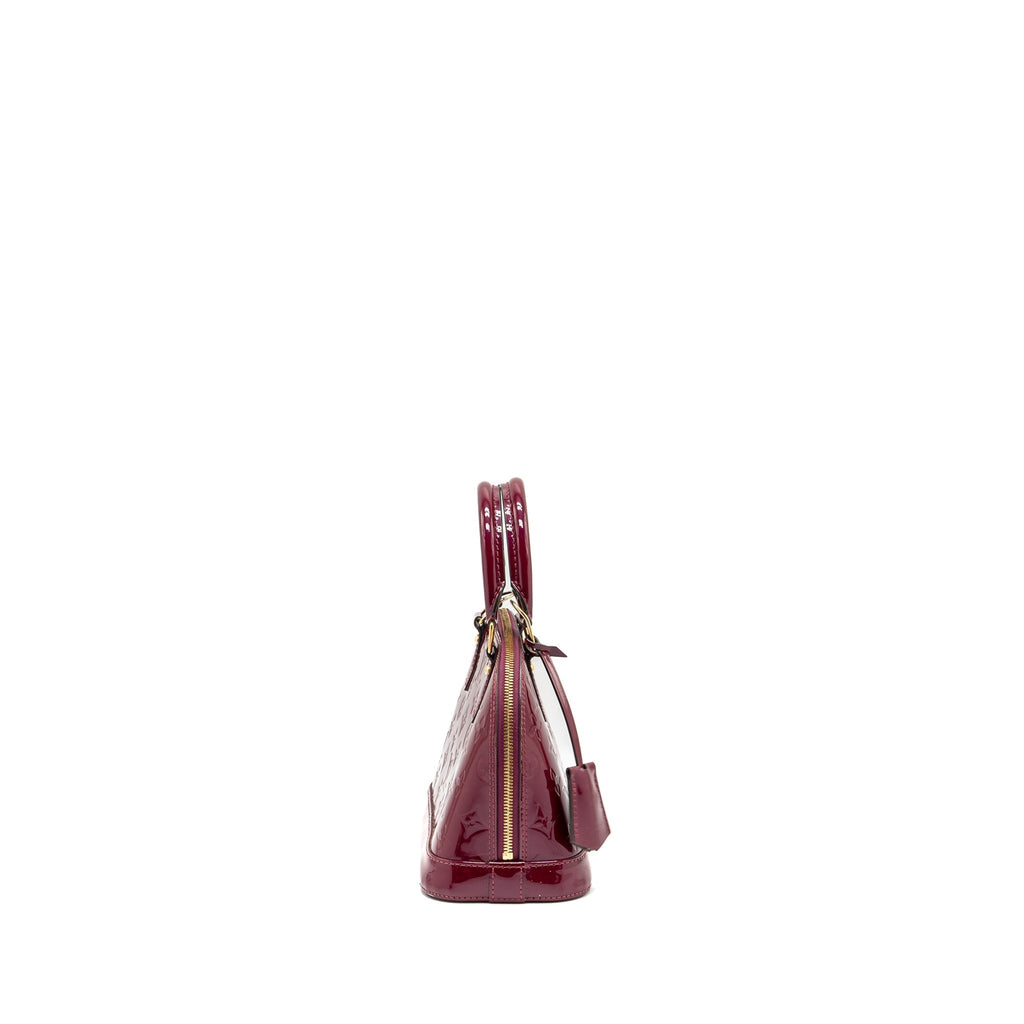 LOUIS VUITTON ALMA BB PATENT LEATHER INDIAN ROSE GHW