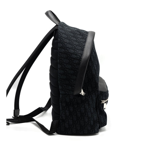 DIOR RIDER BACKPACK BLACK DIOR OBLIQUE JACQUARD SHW