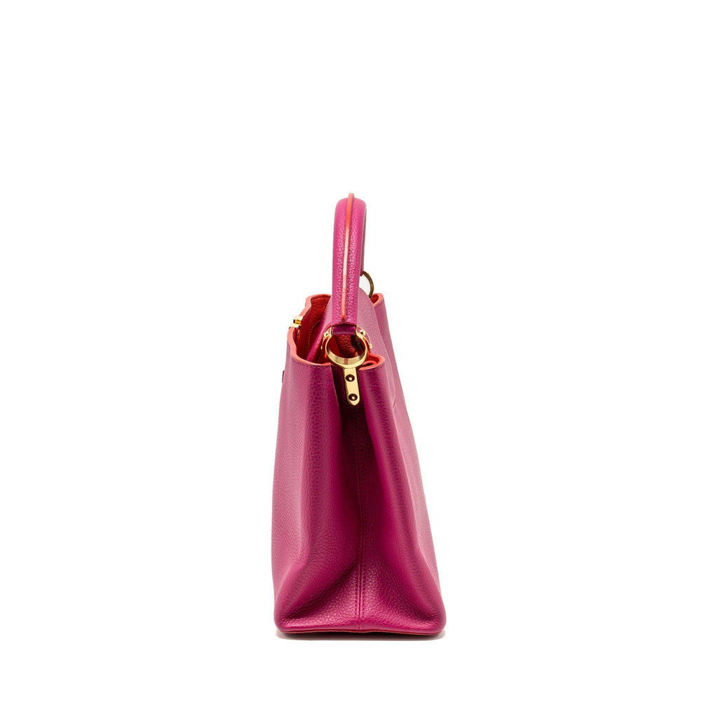 LOUIS VUITTON CAPUCINES GM TAURILLON PINK GHW