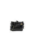 CHANEL SMALL CHEVRON GABRIELLE BAG CALFSKIN BLACK MULTICOLOUR HARDWARE