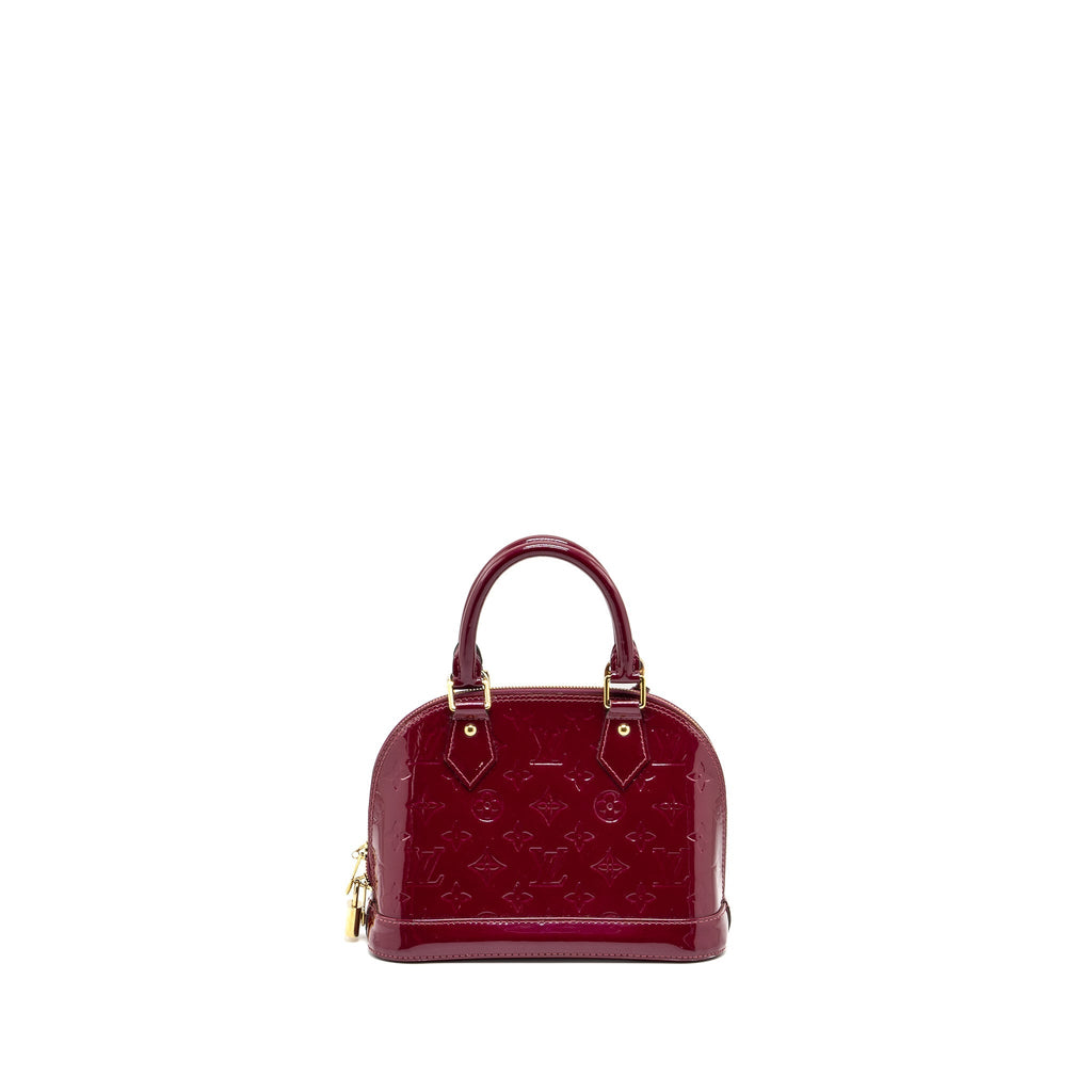 LOUIS VUITTON ALMA BB PATENT LEATHER INDIAN ROSE GHW