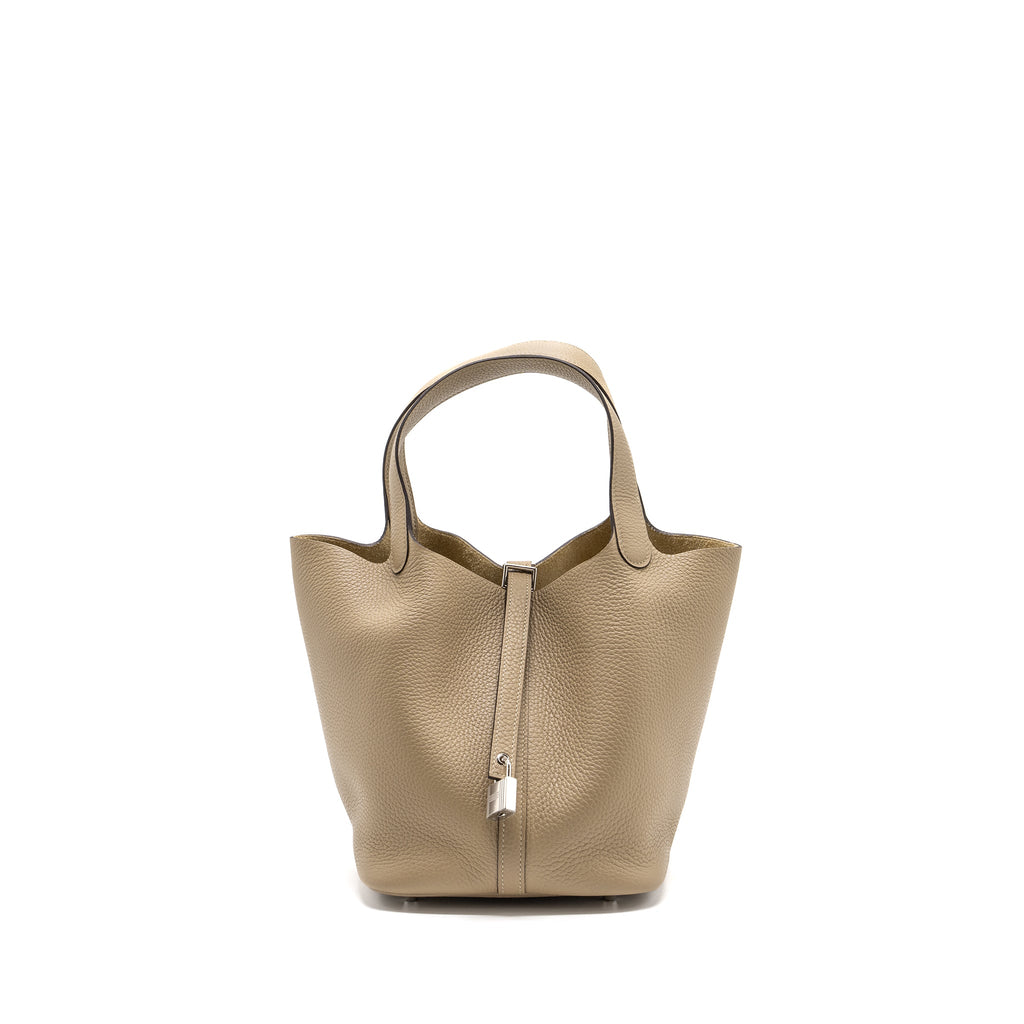 Hermes Picotin 22 Lock Bag Clemence Trench SHW