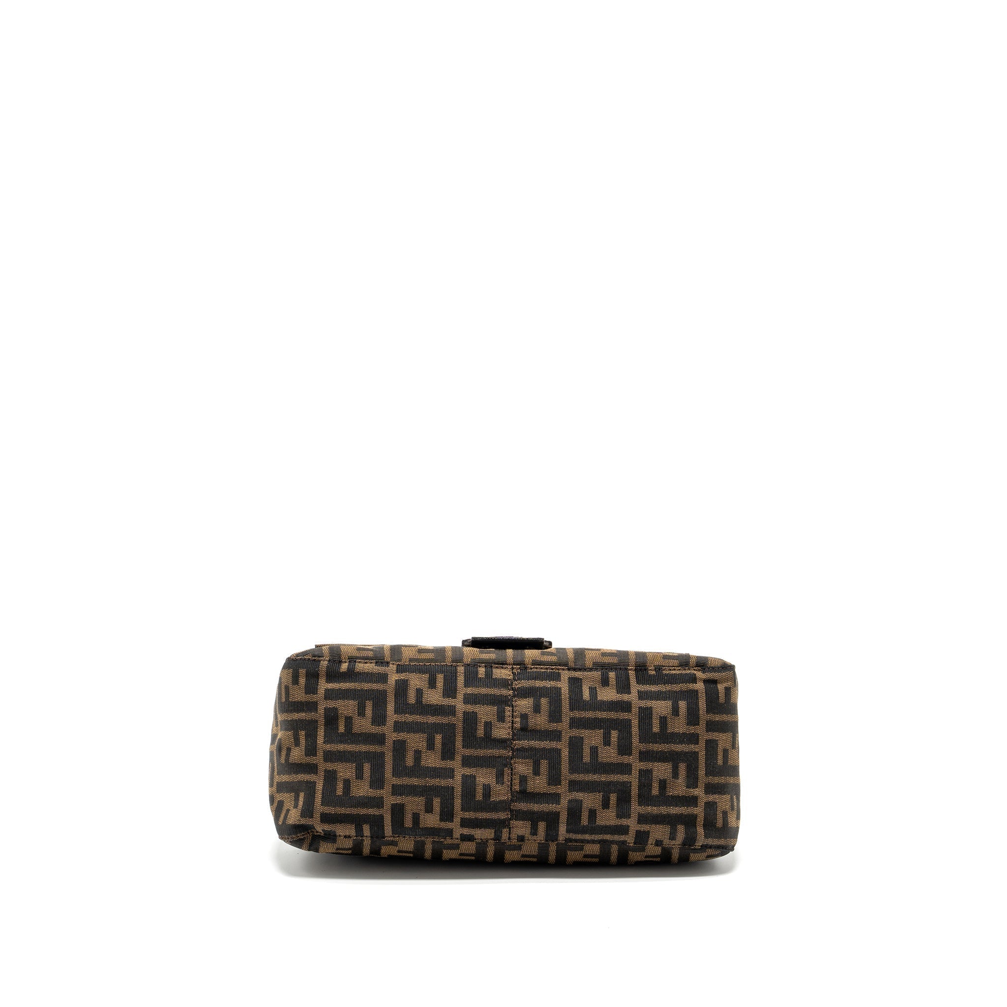 FENDI VINTAGE ZUCCA MAMMA BAGUETTE BAG CANVAS BROWN SHW