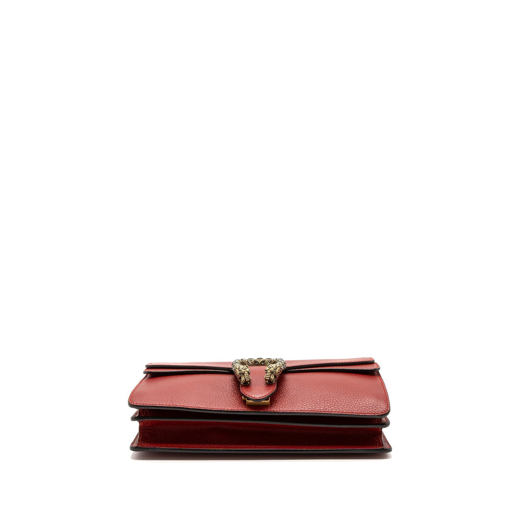 GUCCI SMALL DIONYSUS BAG CALFSKIN RED MULTICOLOUR HARDWARE