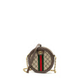 GUCCI OPHIDIA GG ROUND SHOULDER CROSSBODY BAG GG SUPREME CANVAS GHW