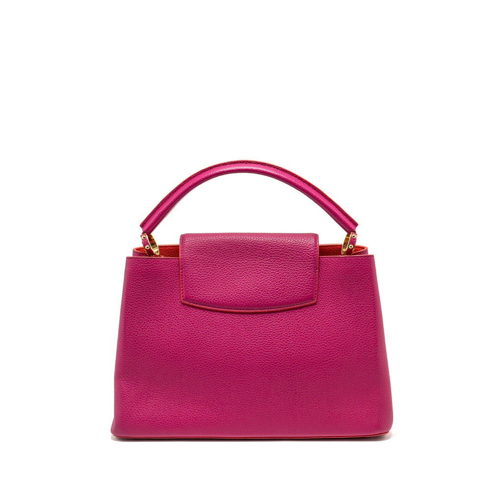 LOUIS VUITTON CAPUCINES GM TAURILLON PINK GHW