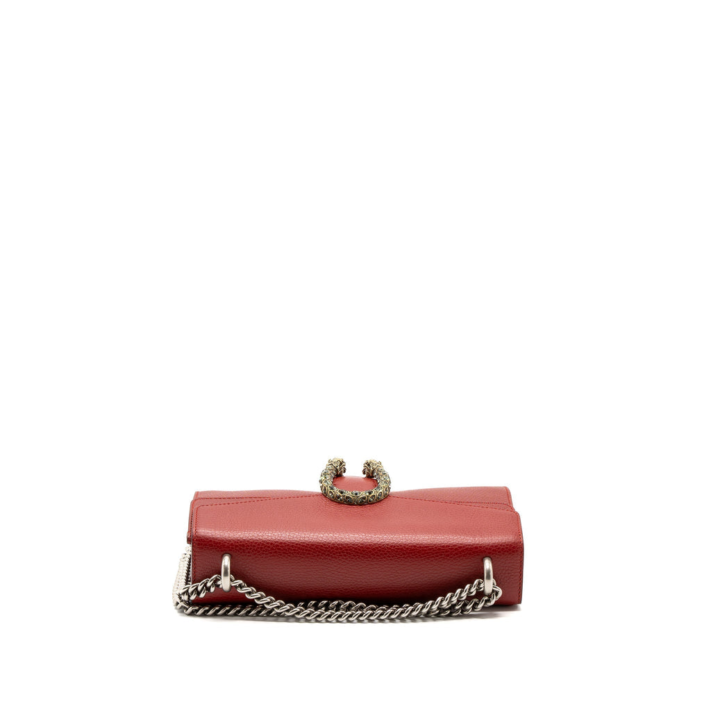 GUCCI SMALL DIONYSUS BAG CALFSKIN RED MULTICOLOUR HARDWARE