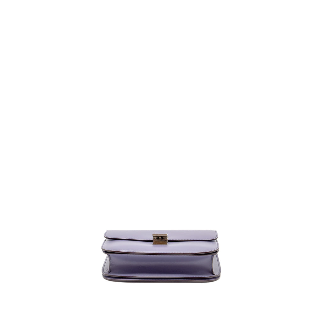 CELINE MEDIUM CLASSIC BOX BAG CALFSKIN PURPLE SHW