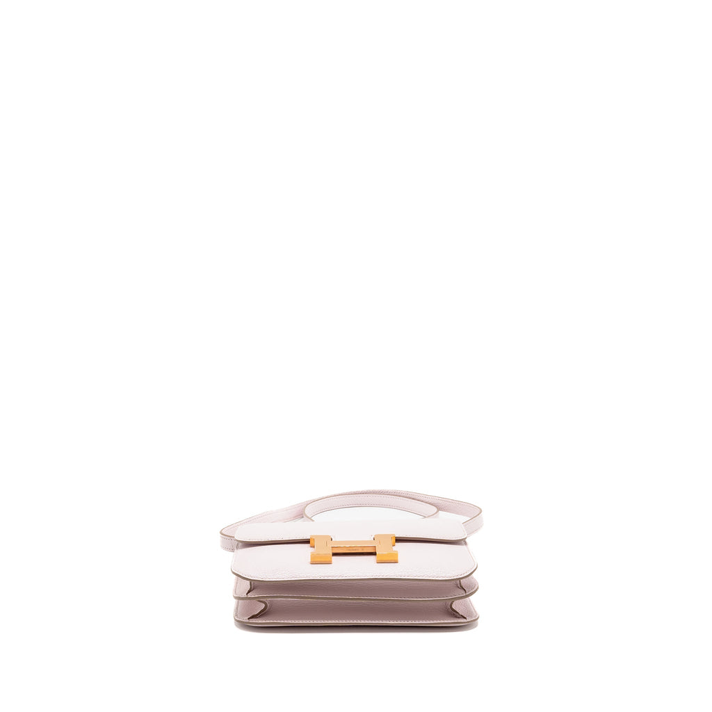 HERMES MINI CONSTANCE CHEVRE MYSORE MAUVE PALE RGHW
