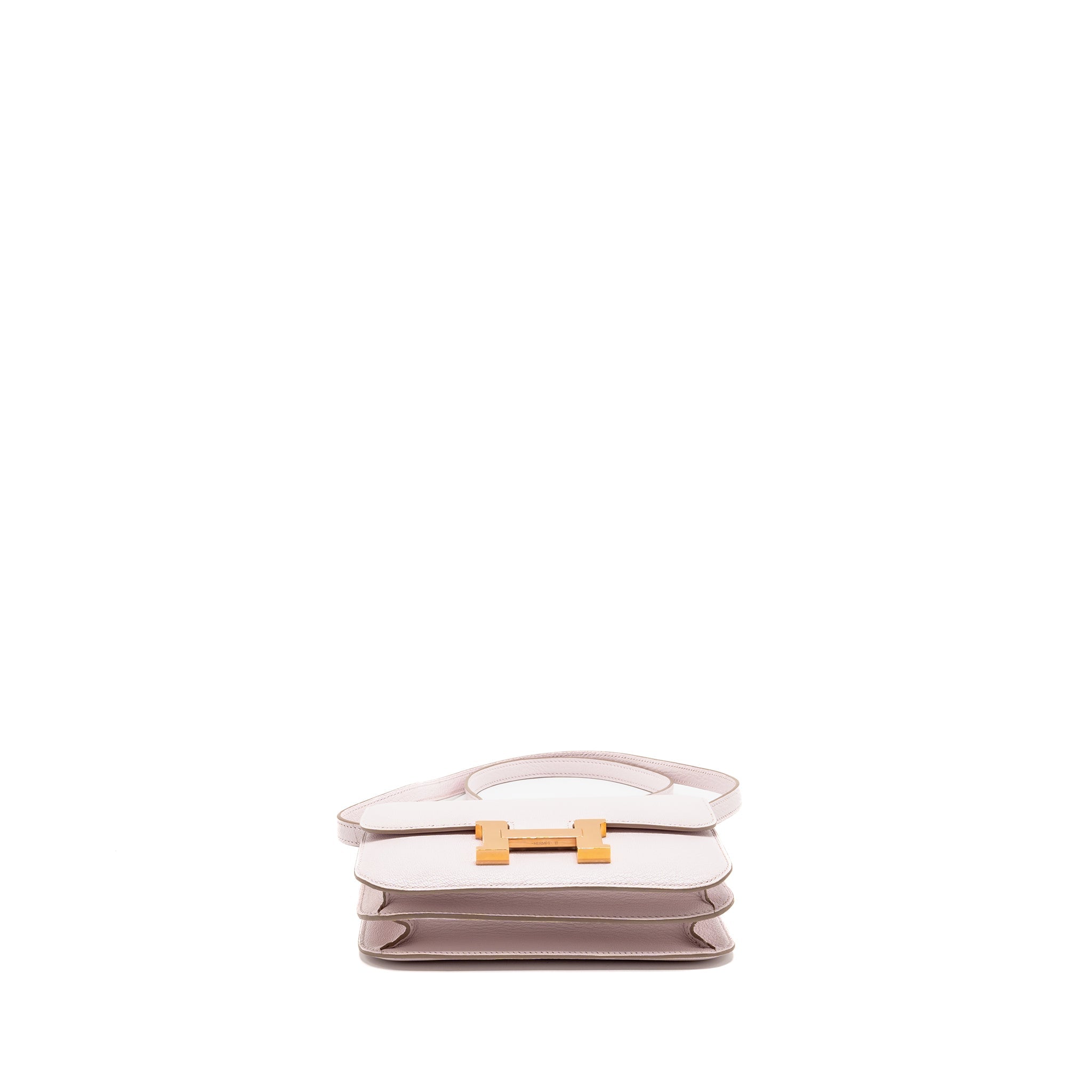 HERMES MINI CONSTANCE CHEVRE MYSORE MAUVE PALE RGHW