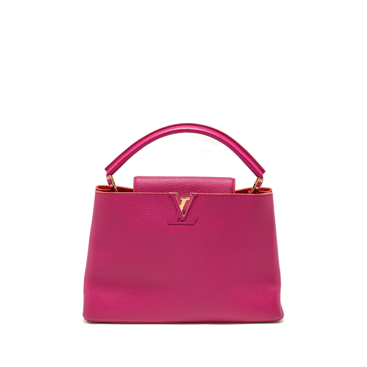 LOUIS VUITTON CAPUCINES GM TAURILLON PINK GHW