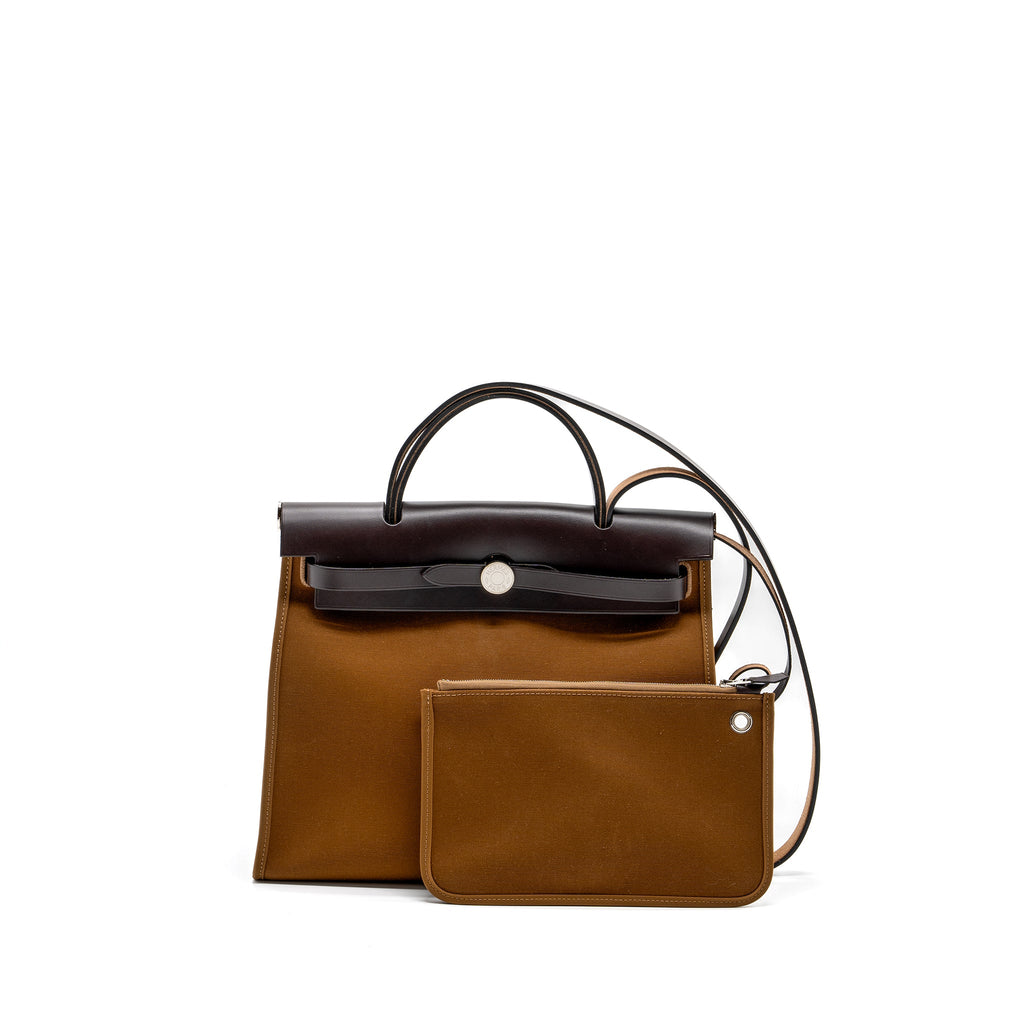 HERMES HERBAG 31 Berline/Vache Hunter Alezan/Ebene SHW