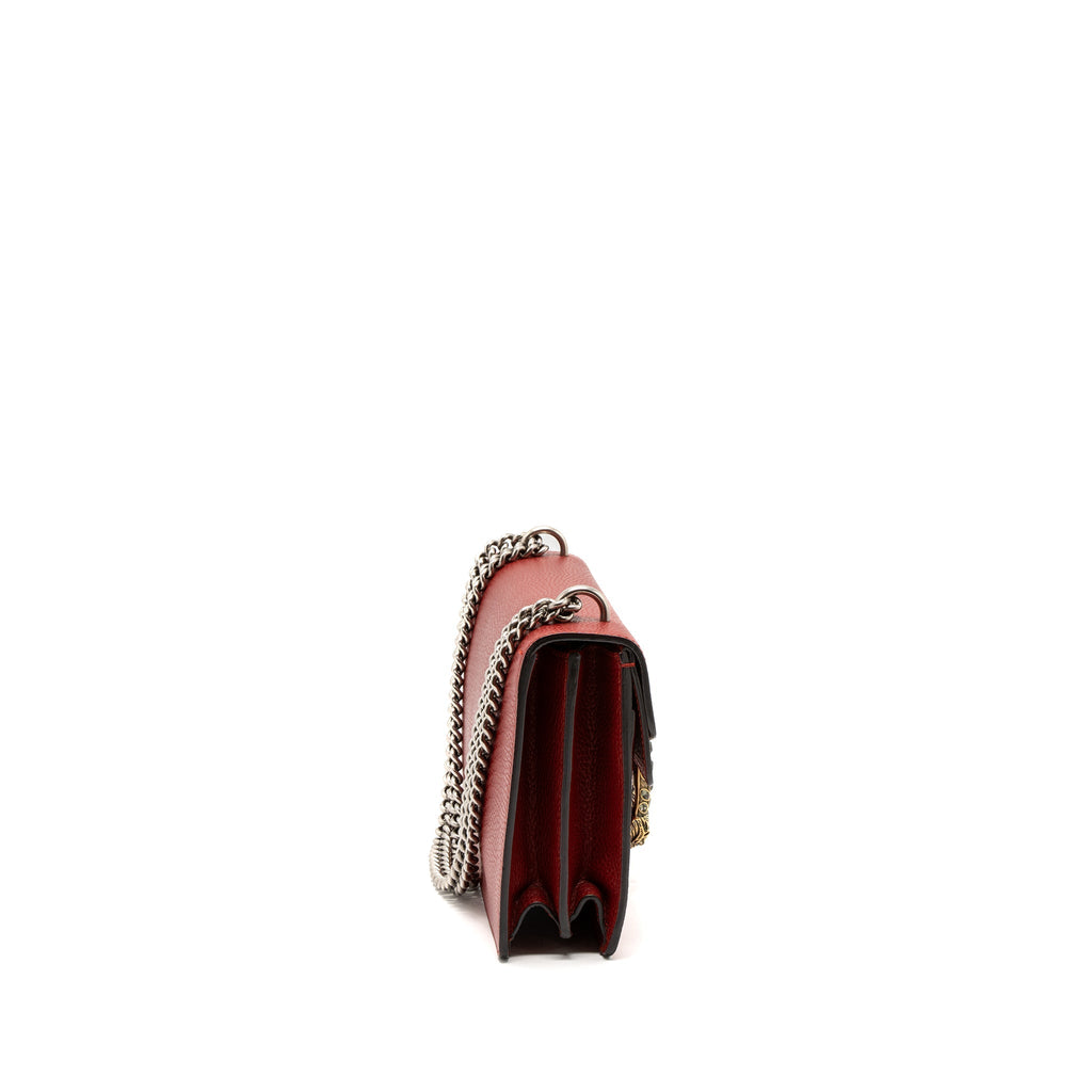 GUCCI SMALL DIONYSUS BAG CALFSKIN RED MULTICOLOUR HARDWARE