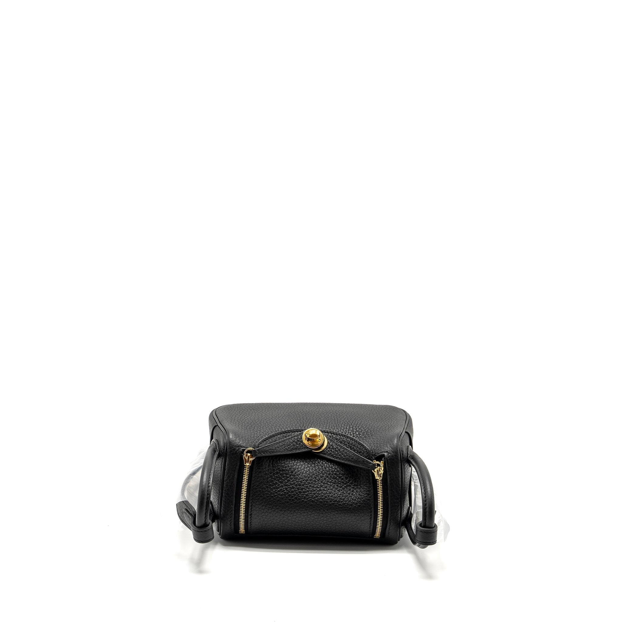 HERMES MINI LINDY II CLEMENCE BLACK GHW