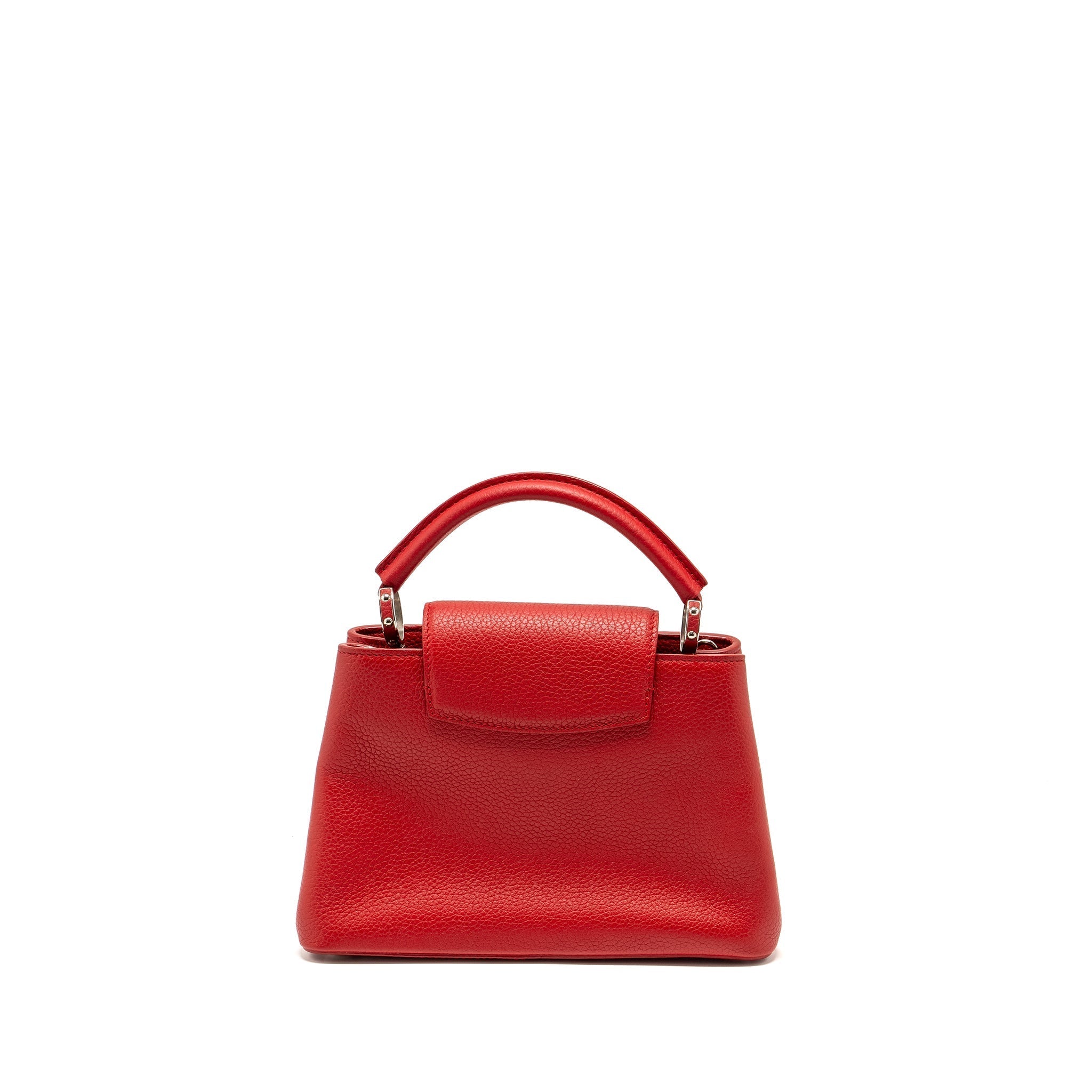LOUIS VUITTON CAPUCINE BB TAURILLON RED SHW