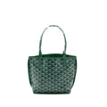 GOYARD MINI ANJOU TOTE BAG CANVAS / CALFSKIN GREEN SHW