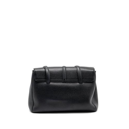 CELINE MEDIUM SOFT 16 BAG GRAINED CALFSKIN BLACK GHW