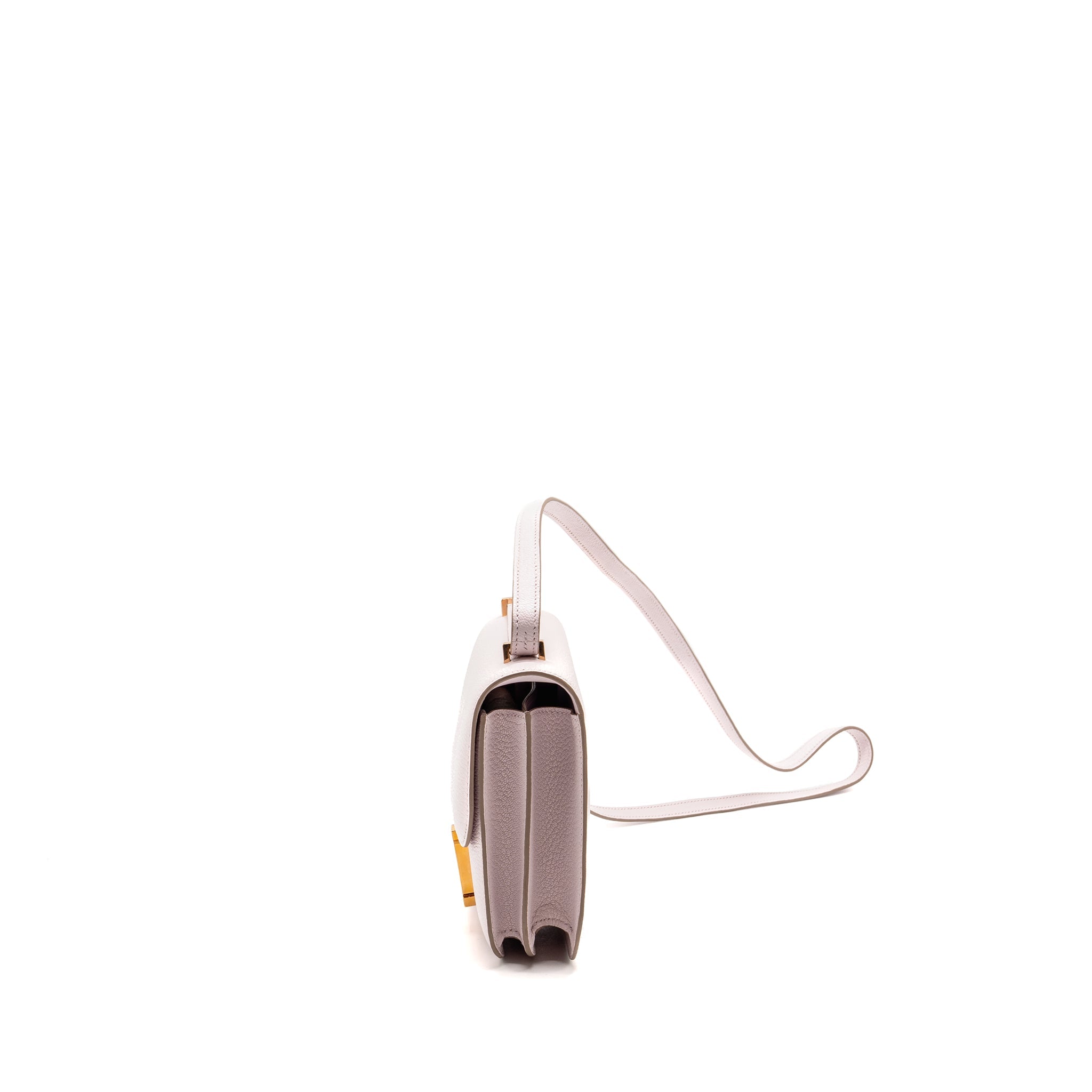 HERMES MINI CONSTANCE CHEVRE MYSORE MAUVE PALE RGHW