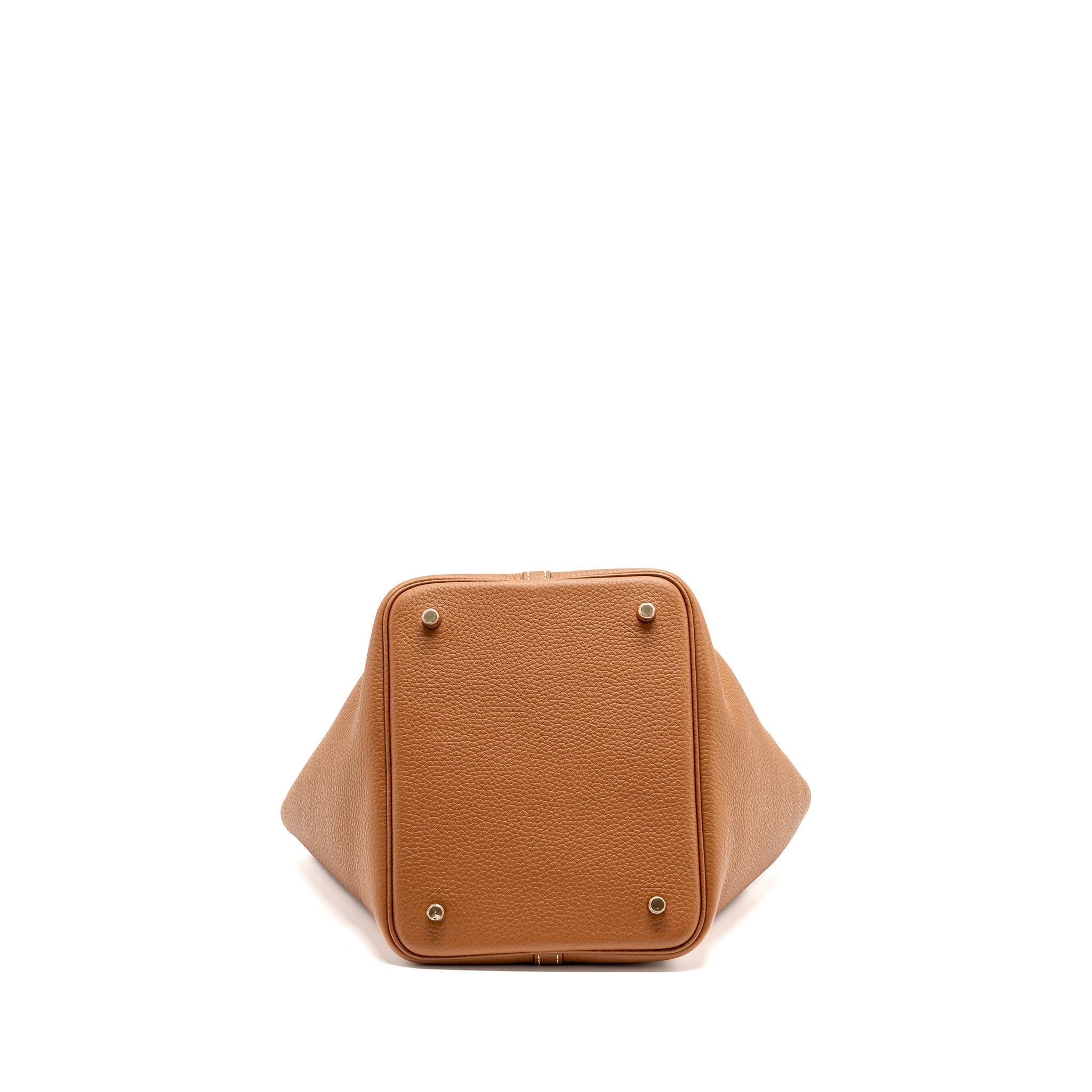 HERMES PICOTIN 22 LOCK BAG CLEMENCE GOLD WITH GHW