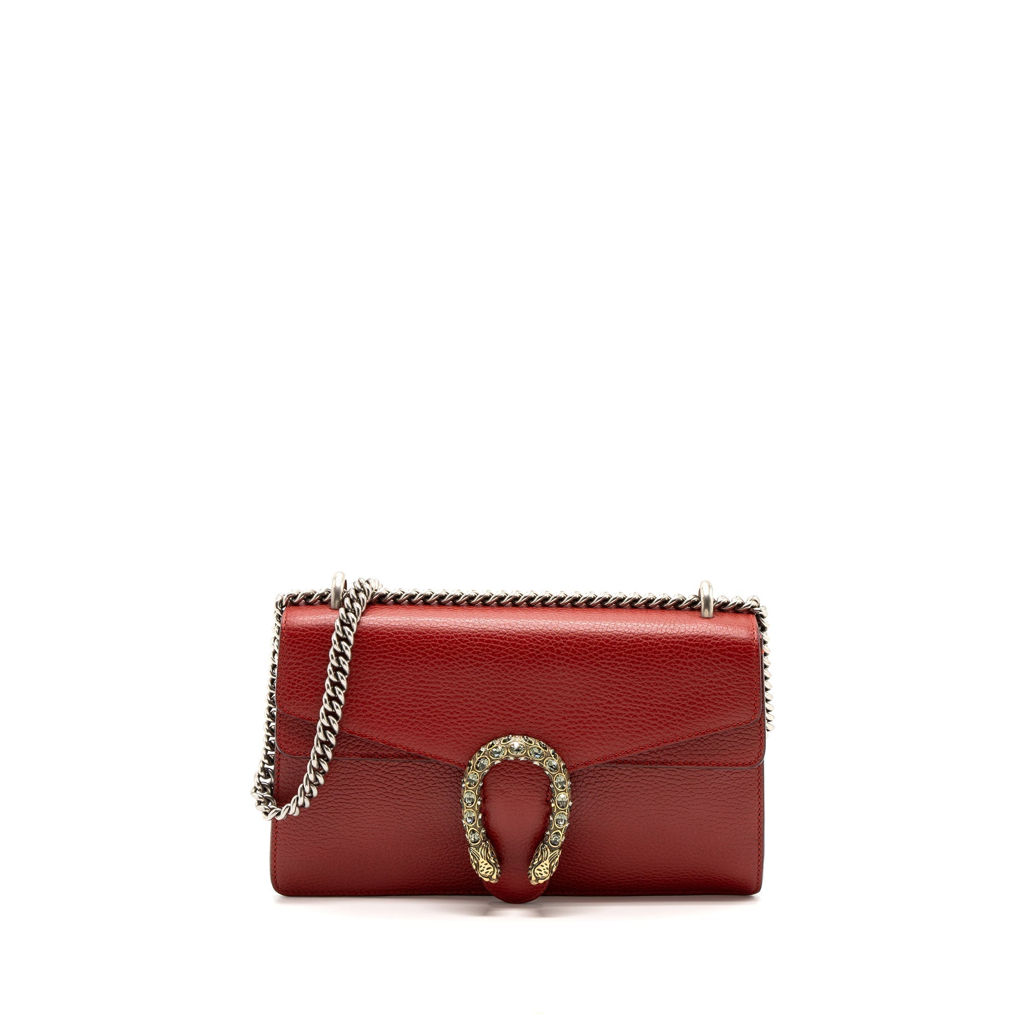 GUCCI SMALL DIONYSUS BAG CALFSKIN RED MULTICOLOUR HARDWARE