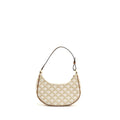 CELINE AVA BAG TRIOMPHE CANVAS/CALFSKIN WHITE/BROWN GHW