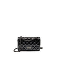 CHANEL MINI 2.55 REISSUE PATENT SO BLACK