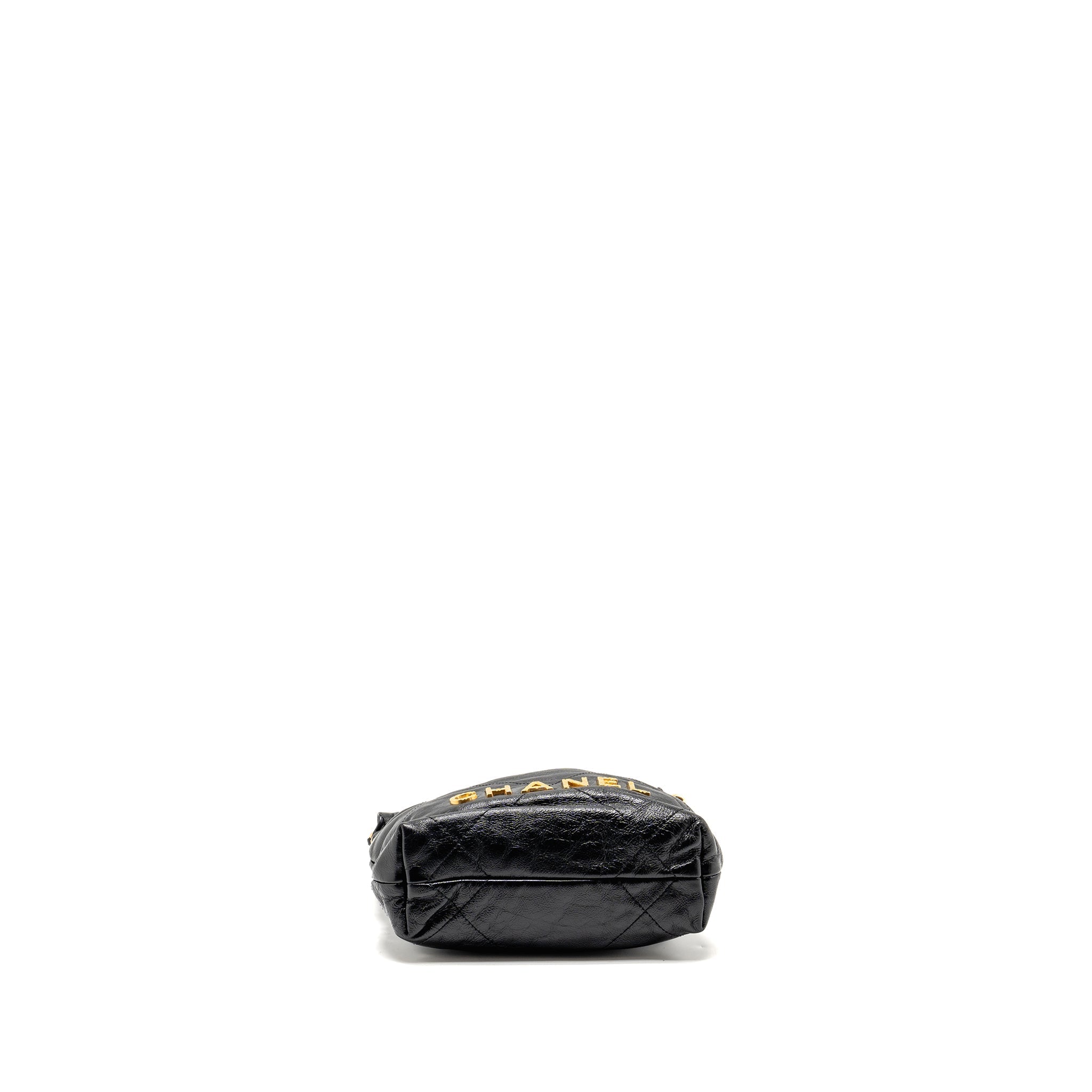 CHANEL 23S MINI 22 BAG WITH PEARL SHINY CALFSKIN GHW (MICROCHIP)