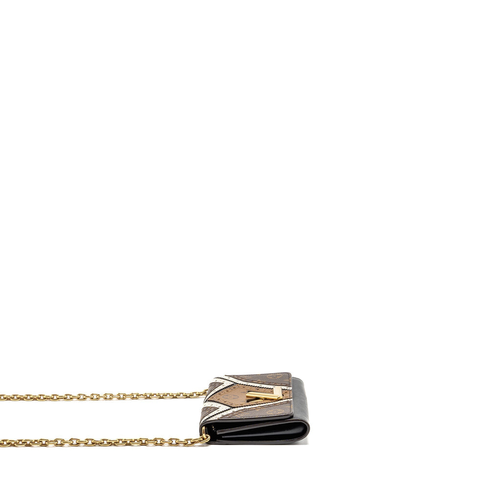 LOUIS VUITTON TWIST WALLET ON CHAIN MONOGRAM CANVAS / LEATHER MULTICOLOUR GHW