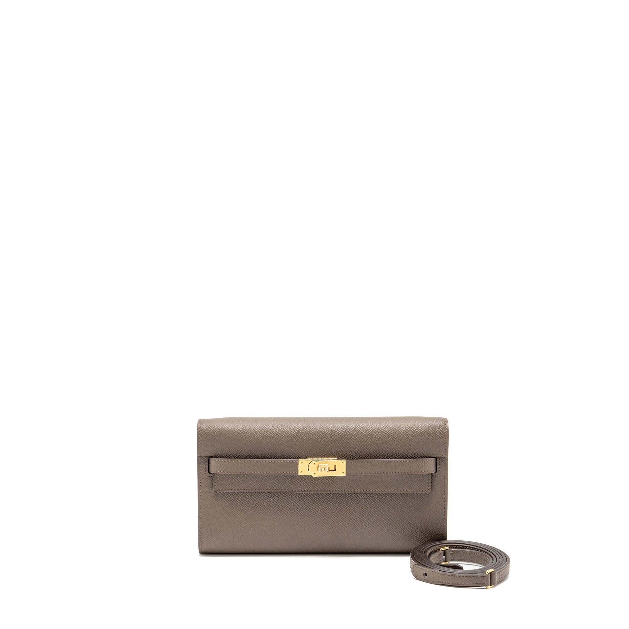 HERMES KELLY TO GO EPSOM GRIS ETAIN GHW