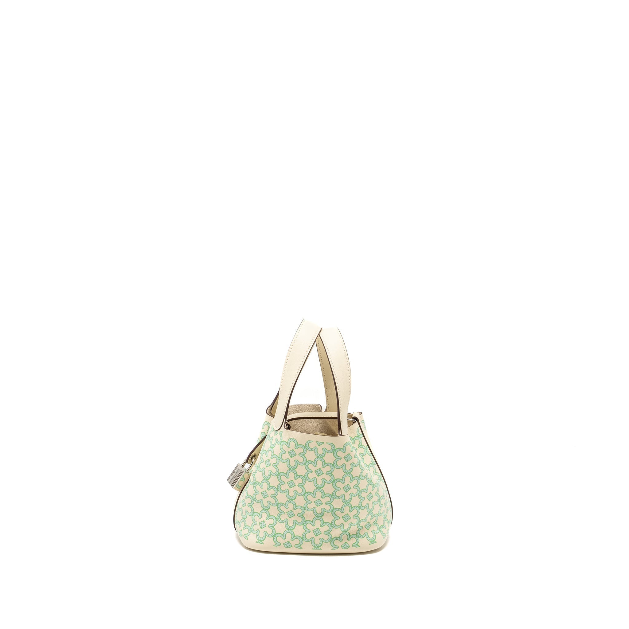 HERMES LUCKY DAISY MICRO PICOTIN SWIFT NATA-VERT-BLANC SHW