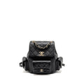 CHANEL TRIPLE POCKET BACKPACK CAVIAR BLACK LGHW (MICROCHIP)