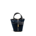 HERMES CARGO PICOTIN 18 LOCK BAG SWIFT / TOILE CANVAS BLUE MARINE / CABAN GHW