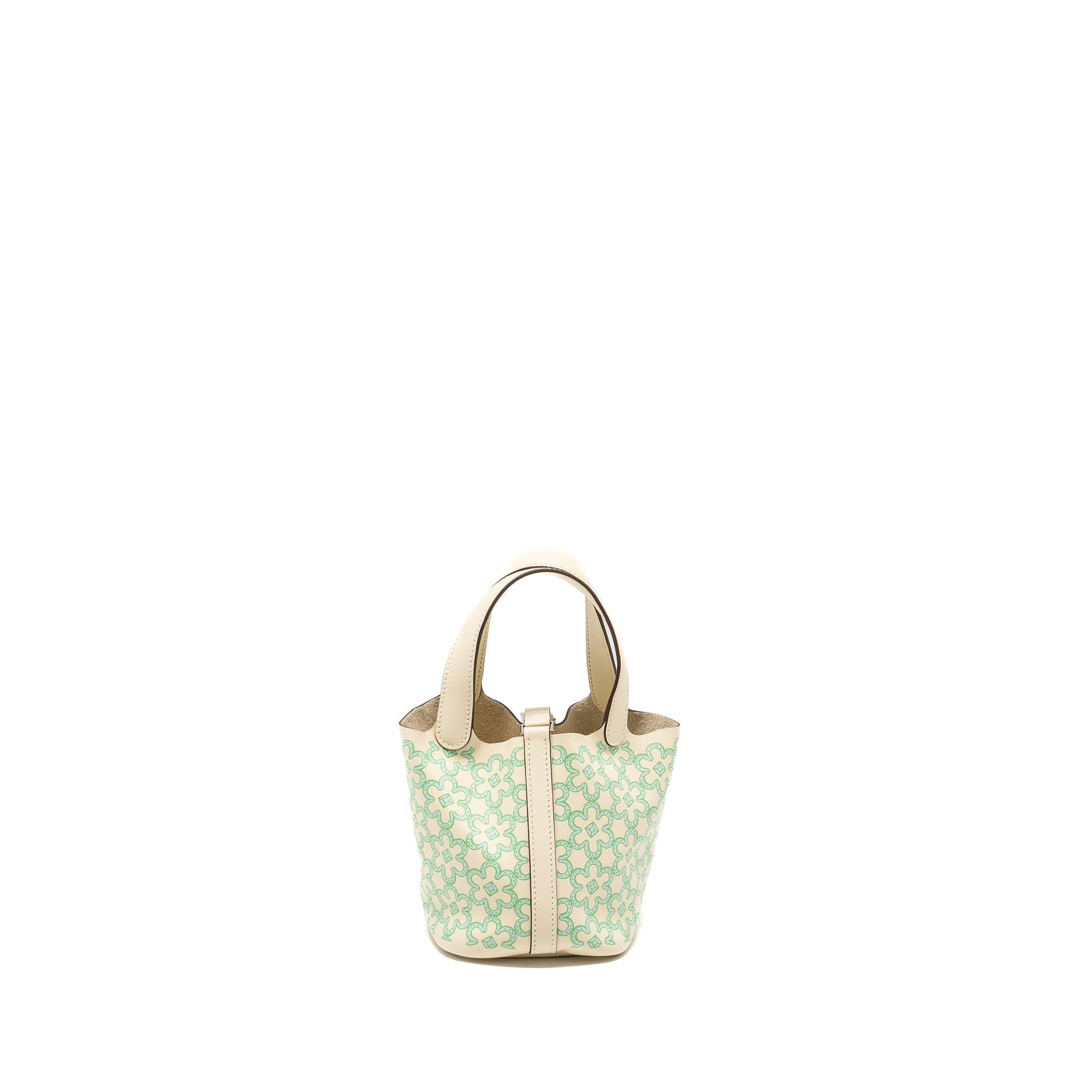 HERMES LUCKY DAISY MICRO PICOTIN SWIFT NATA-VERT-BLANC SHW