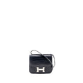 HERMES MINI CONSTANCE ALLIGATOR MISSISSIPPIENSIS MATTE MARINE / ROSE SHEHERAZADE SHW