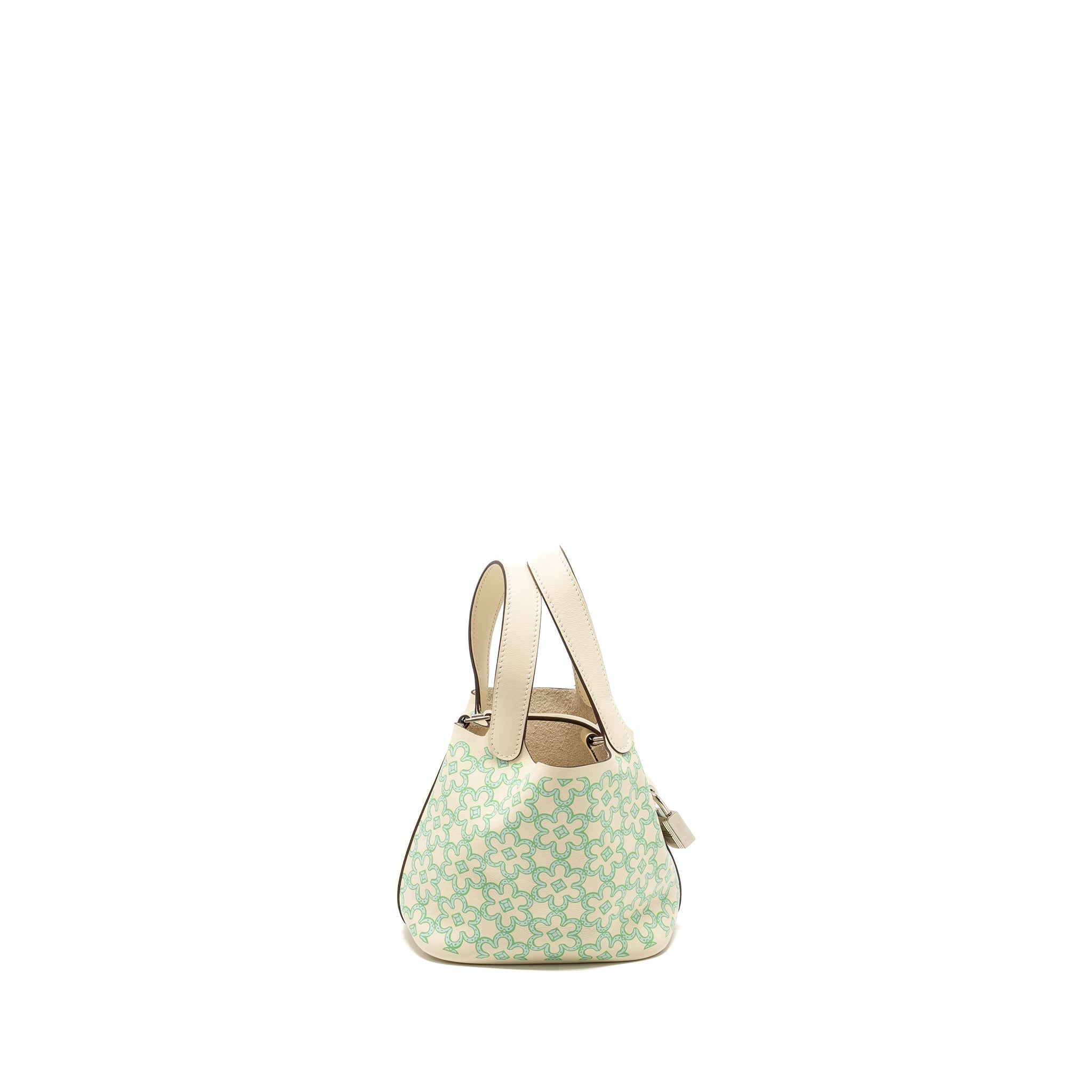 HERMES LUCKY DAISY MICRO PICOTIN SWIFT NATA-VERT-BLANC SHW