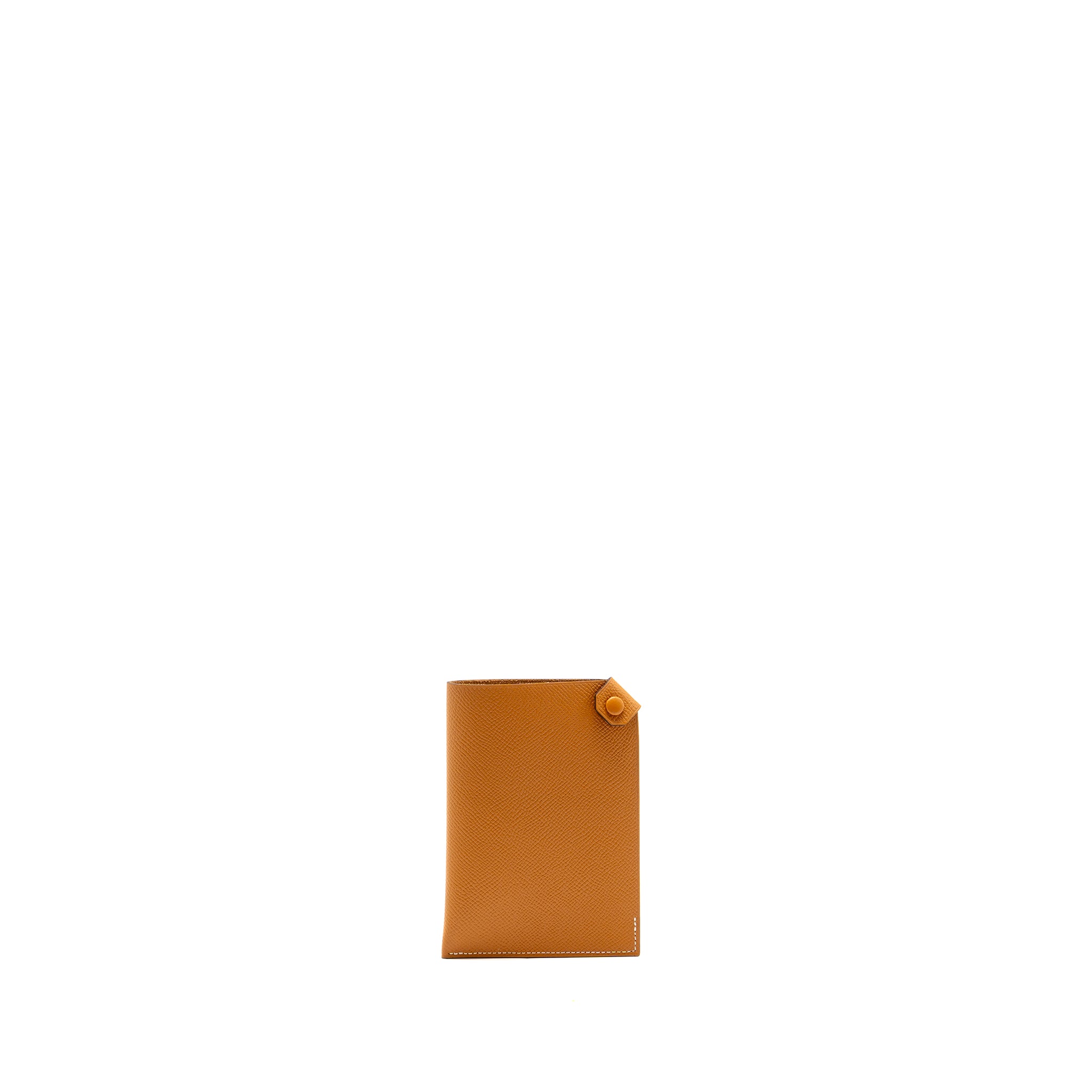 HERMES TARMAC PASSPORT HOLDER EPSOM CARAMEL SHW