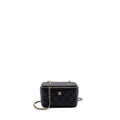CHANEL LONG VANITY CASE CAVIAR BLACK LGHW