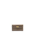 HERMES KELLY LONG WALLET EPSOM ETOUPE GHW