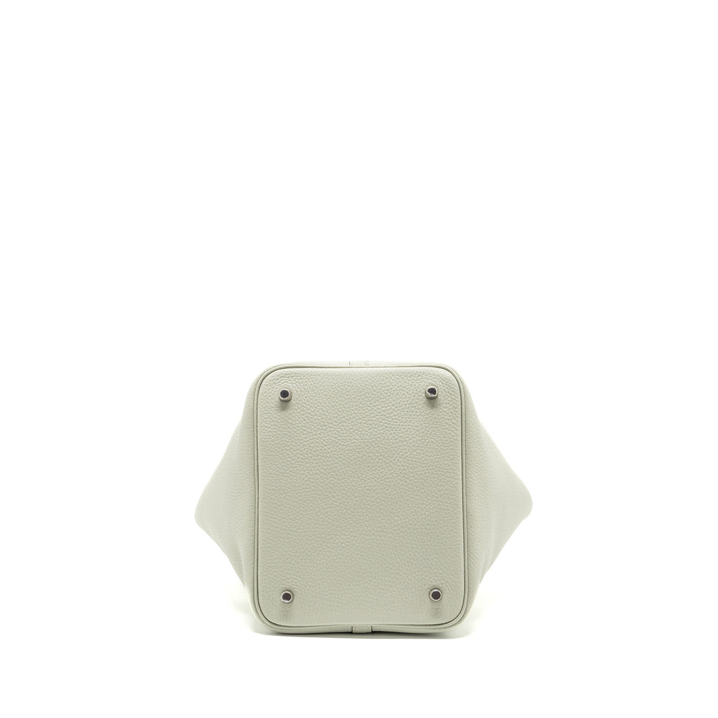 HERMES PICOTIN 22 LOCK BAG CLEMENCE GRIS NEVE SHW