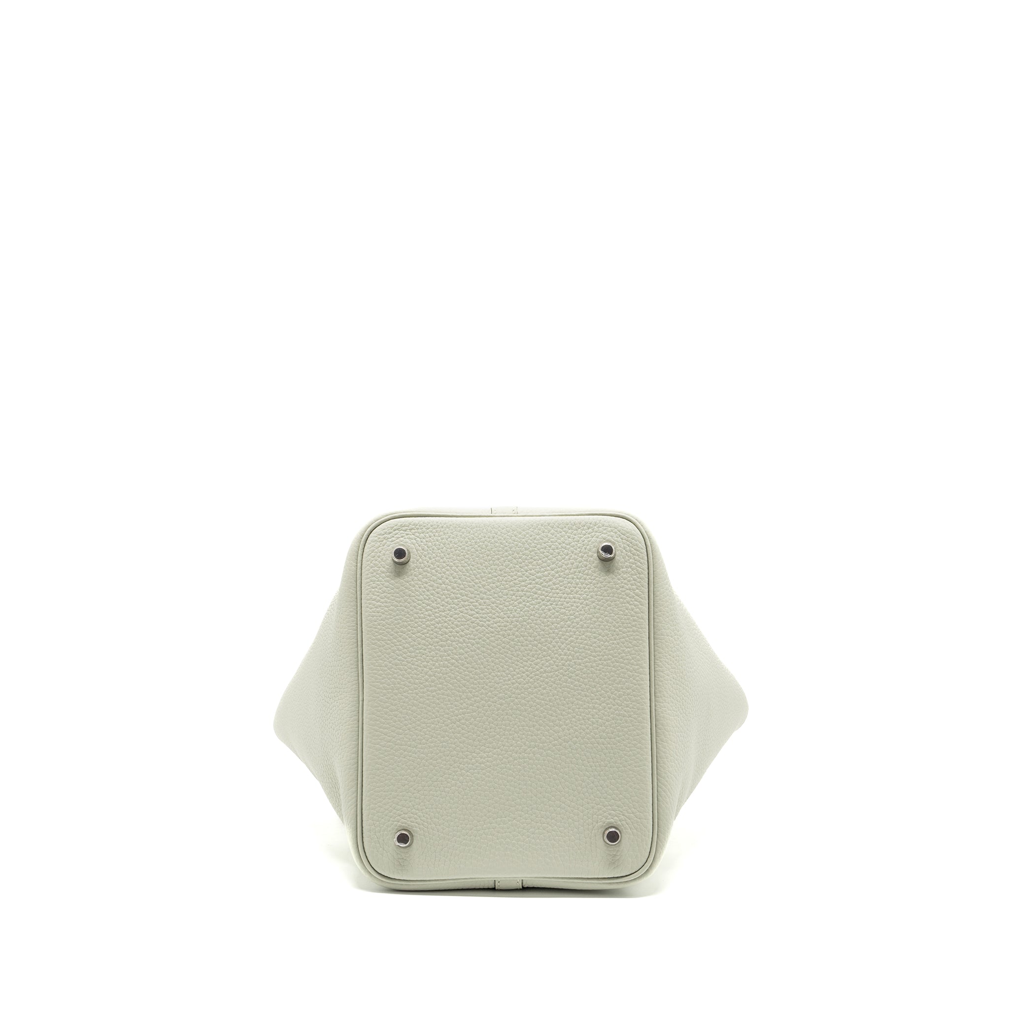 HERMES PICOTIN 22 LOCK BAG CLEMENCE GRIS NEVE SHW