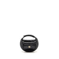 CHANEL 23B ROUND CLUTCH CAVIAR BLACK LGHW (MICROCHIP)