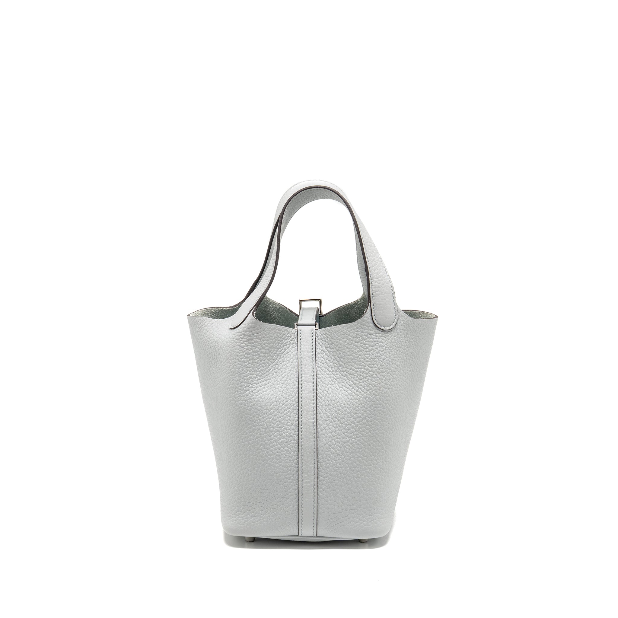 HERMES PICOTIN 18 LOCK BAG CLEMENCE BLUE PALE SHW